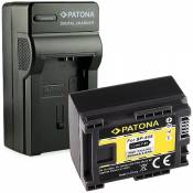 PATONA Chargeur + Batterie BP-807, BP-808, BP-809 Compatible avec Canon LEGRIA HF G10 G25 M300 M406 S100 HF200