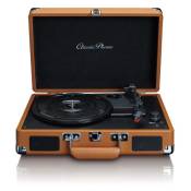 Platine vinyle valise avec haut-parleurs marron lenco