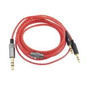 Câble de cuivre sans oxygène OFC fiche 3,5 mm audio pour casque Sol Republic Tracks HD V8 V10 V12 X3 Rouge