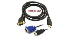 Cabling® cable hdmi vers vga 1080p actif hdtv (mâle vers mâle), 2m, couleur noir convertisseur pc, moniteur, projecteur, hdtv, xbox et plus