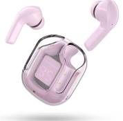 Ecouteurs sans fil Bluetooth ACEFAST T6 Couleur rose
