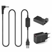 ACK-E5 Chargeur Portable câble USB + Batterie Factice