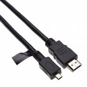 Micro HDMI vers HDMI Câble Adaptateur Cordon Convertisseur