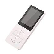 Mini lecture MP3 MP4 lecteur de musique sonore sans perte enregistreur FM carte TF 80 heures - Blanc