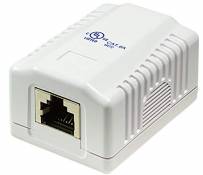 odedo Prise réseau Cat. 6A 10 Gigabits 500 MHz RJ 45 Entièrement blindée pour 10 Gigabits Blanc Pur RAL9010, Également Poe Power-Over-Ethernet LAN, bo