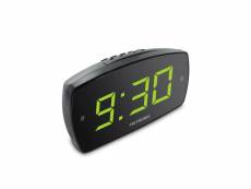 Réveil xl2 double alarme avec grand affichage led - noir