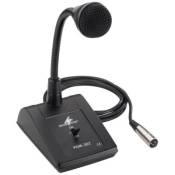 Monacor - pdm-302 - microphone pa de bureau - noir