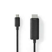 Nedis Adaptateur USB-C 3.2 vers HDMI 2.0 - 1m Noir