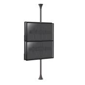 support vitrine KIMEX 032-2004K1 inclinable pour 4 écrans TV back to back 32'' - 75''