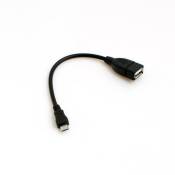 SYSTEM-S Câble hôte micro USB 18 cm pour Archos Internet Tablet 7 43 32 28 et Google Nexus 7 (Asus Nakasi)