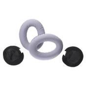 vhbw Coussinets d'oreille compatible avec Bose QuietComfort 15, 2, 25, 35 casque audio, headset - noir / blanc