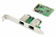 DIGITUS Carte réseau Mini PCI Express Dual Gigabit Ethernet DN-10134