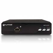 Grunkel - Tuner TNT T2 USB Lecteur et enregistreur en Direct et différé - HDTV-18 T2 - Faible consommation. Télécommande - Installation Facile - Noir