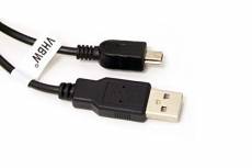 vhbw Câble USB A-Mini-B 5 pôles noir/black, longueur