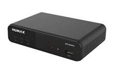 Humax Digital HD Nano Récepteur satellite numérique HD 1080P HDTV avec bloc d'alimentation 12 V Camping – Astra préinstallé – HDMI, péritel, DVB-S/S2,