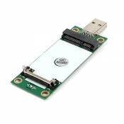 LeHang Mini PCIe Carte WWAN vers Adaptateur USB Slot,
