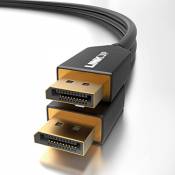 LINKUP - (3 mètre/10 Pieds) Câble DisplayPort DP8K DP1.4 (Certifié VESA) 8K à 60Hz, 4K à 144Hz | 28AWG Robustes