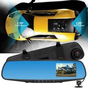1080P HD voiture caméra Dash Cam DVR double arrière avant du véhicule Objectif enregistreur vidéo