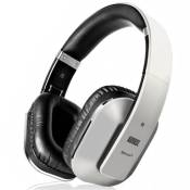 Casque Bluetooth Gris Audio Sans Fil aptX LL – August EP650 – Micro, Bluetooth, NFC, Batterie, Multipoint, Circum Aural