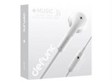 DeFunc +Music - Écouteurs avec micro - intra-auriculaire - Bluetooth - sans fil - isolation acoustique - blanc