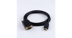 Vshop® cable hdmi vers vga adaptateur de convertisseur vidéo full hd 1080p vga hdmi mâle à mâle câble cordon pour hdtv pc, 2m, couleur noir