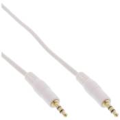Câble audio inline® prise jack stéréo 3,5 mm vers prise blanche / or 2m