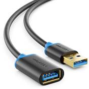 deleyCON 3,0m USB 3.0 Super Speed Câble D'extension