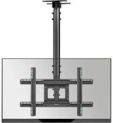 ONKRON Support Plafond TV pour Écran 32-80, Charge max 68 kg - Max VESA 600x400 / Support Télé Plafond Pivotant Inclinable N1L-B Noir