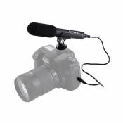 Wewoo Micro pour caméscope DSLR et DV Professional Interview Microphone Shotgun vidéo à condensateur avec câble audio 3,5 mm