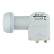 LNB Opticum Twin LTP-04H 0,1dB Full HD 3D Compatible Canal+ Canalsat cube astra