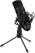 Pronomic USB-M 2000 BK Microphone à condensateur pour podcast