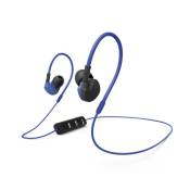 Hama Essential Line "Run BT" - Écouteurs avec micro - intra-auriculaire - avec clip - Bluetooth - sans fil - noir, bleu