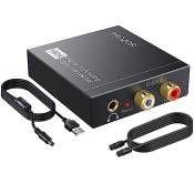 192kHz DAC Audio, PROZOR Adaptateur Optique Jack Convertisseur