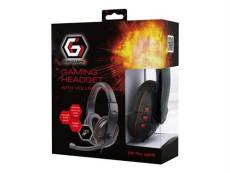 Gembird GHS-402 - Gaming - micro-casque - circum-aural - filaire - jack 3,5mm - noir brillant