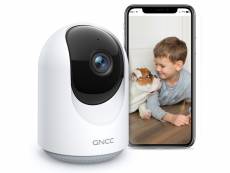 Gncc caméra de surveillance wifi interieur caméra dôme 1080p avec 360° ptz , suivi de mouvement et vision nocturne infrarouge