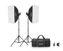 Kit de 2 flash studio double Godox MS300-F Noir + Accessories