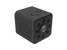 Mini caméra 1080p dvr boîtier étanche magnétique ir poche wifi 155 degrés noir + sd 16go yonis