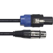YELLOW CABLE - cables hp serie profile 6mm xlr femelle-speakon