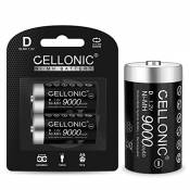 Cellonic® Piles Rechargeables D - 9000mAh - préchargées,