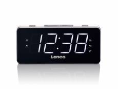 Lenco cr-18 white - radio-réveil écran led de 1,8