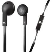 Meliconi MySound Speak FLAT - Écouteurs avec micro - embout auriculaire - filaire - jack 3,5mm - noir