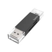 Hama Lecteur de cartes USB, OTG, USB-A + USB-C, USB 3 .0, SD/micro SD