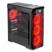 LC-Power Gaming 988B - Red Typhoon Midi Tower Noir