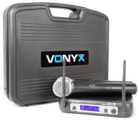 Vonyx WM512 - Système Micros Station sans Fil VHF,