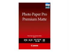 Canon Pro Premium PM-101 - Mat lisse - 310 micromètres - A3 Plus (330 x 480 mm) - 210 g/m² - 20 feuille(s) papier photo - pour PIXMA PRO-1, PRO-10, PR