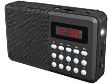 Radio de poche FM rechargeable bluetooth/MP3/USB/MicroSD