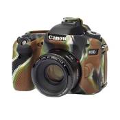 EASYCOVER by Bilora Coque de protection en silicone pour Canon 80D Camouflage/noir