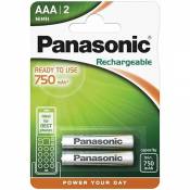 Panasonic NiMH P03 HR03 Lot de 2 Piles Rechargeables