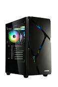 ENERMAX MARBLESHELL MS30 NOIR - Boîtier PC Gamer ARGB - Moyenne Tour ATX Fenêtre en verre trempé - Ventilateurs ARGB