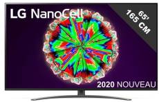 TV intelligente LG NanoCell 65NANO81 65" 4K Ultra HD LED WiFi Noir